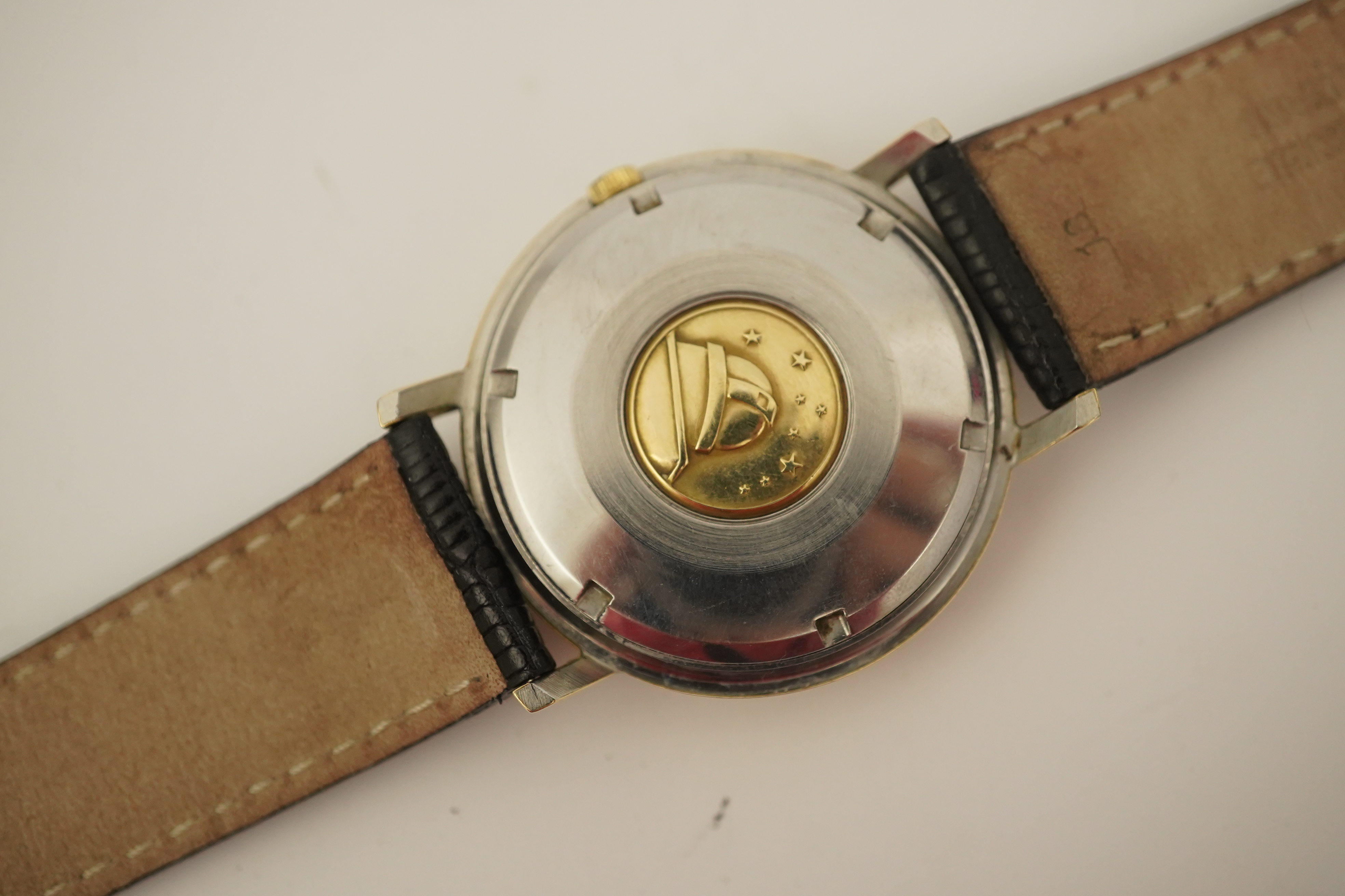 A gentleman's 1960's steel and gold plated Omega Constellation Chronometer automatic wrist watch